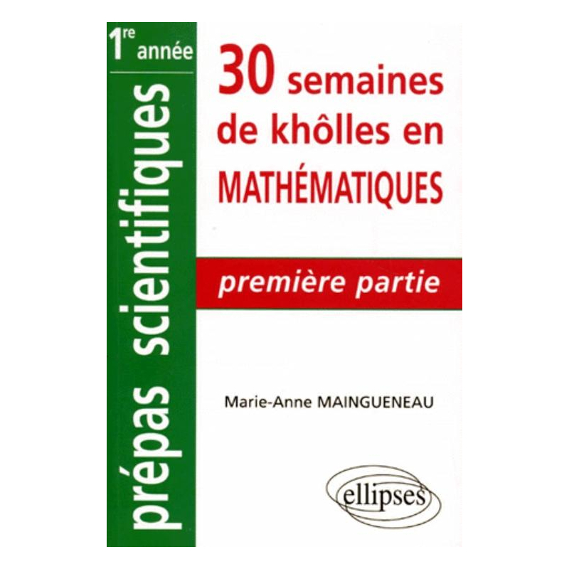 Mathématiques - 1re partie