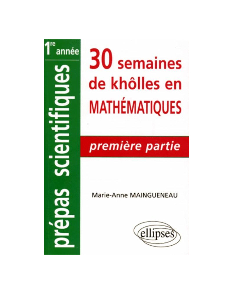 Mathématiques - 1re partie