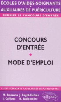 Concours d'entrée AS/AP - Mode d'emploi
