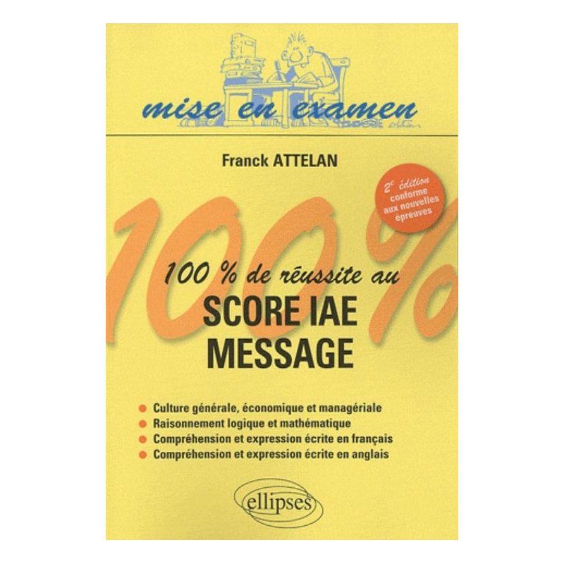 100% de réussite au score IAE - Message - 2e édition