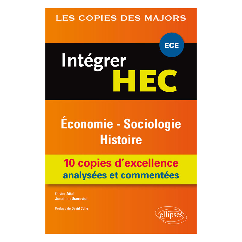 Intégrer HEC-ECE : Économie - Sociologie - Histoire