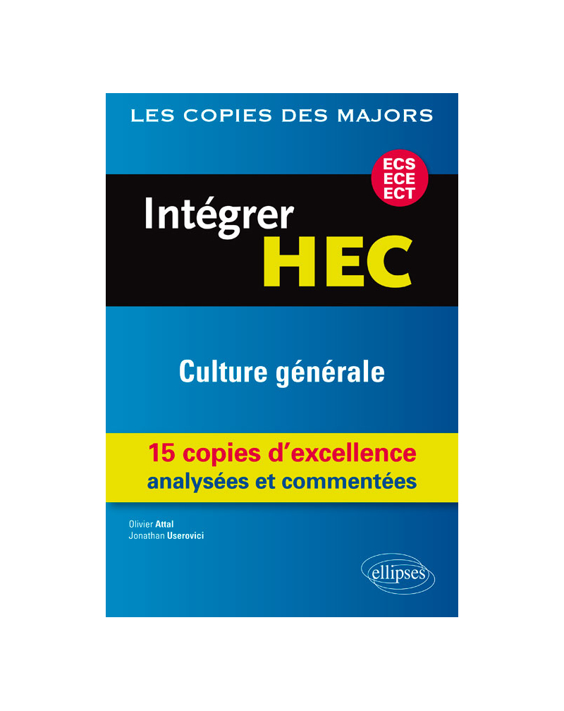Intégrer HEC-ECS, ECE, ECT : Culture générale