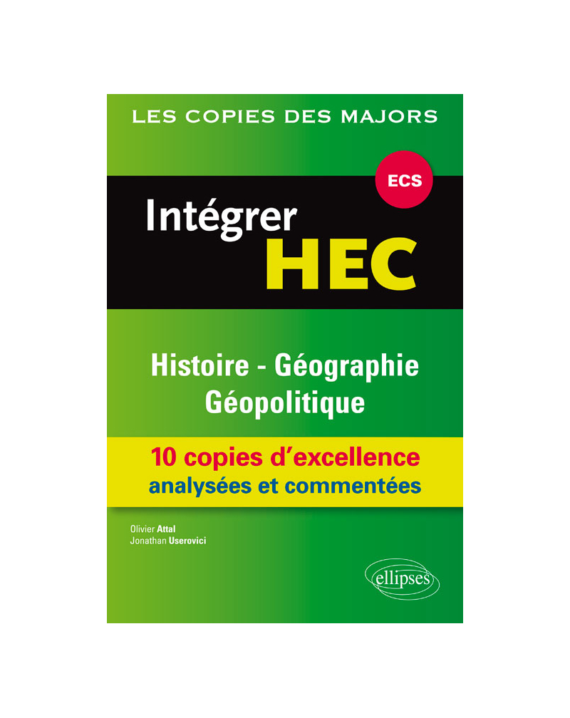 Intégrer HEC-ECS : Histoire-Géographie et Géopolitique