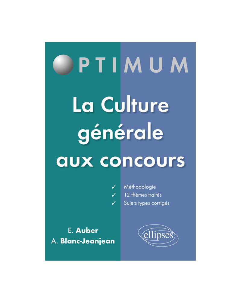 La Culture générale  aux concours