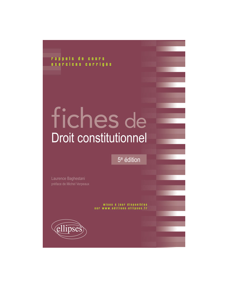 Fiches de Droit constitutionnel - 5e édition