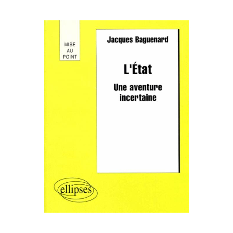 L'Etat - Une aventure incertaine