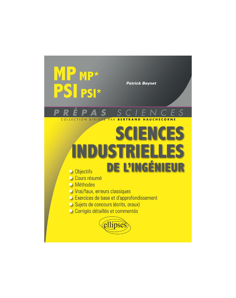 Sciences industrielles de l'ingénieur MP/MP* - PSI/PSI*
