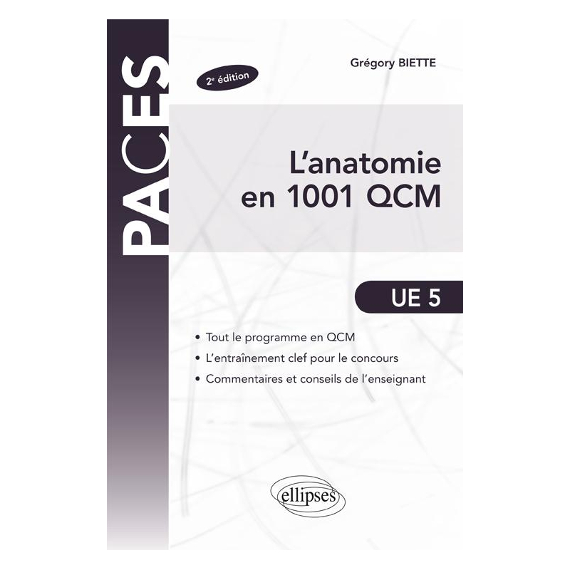 L'anatomie en 1001 QCM