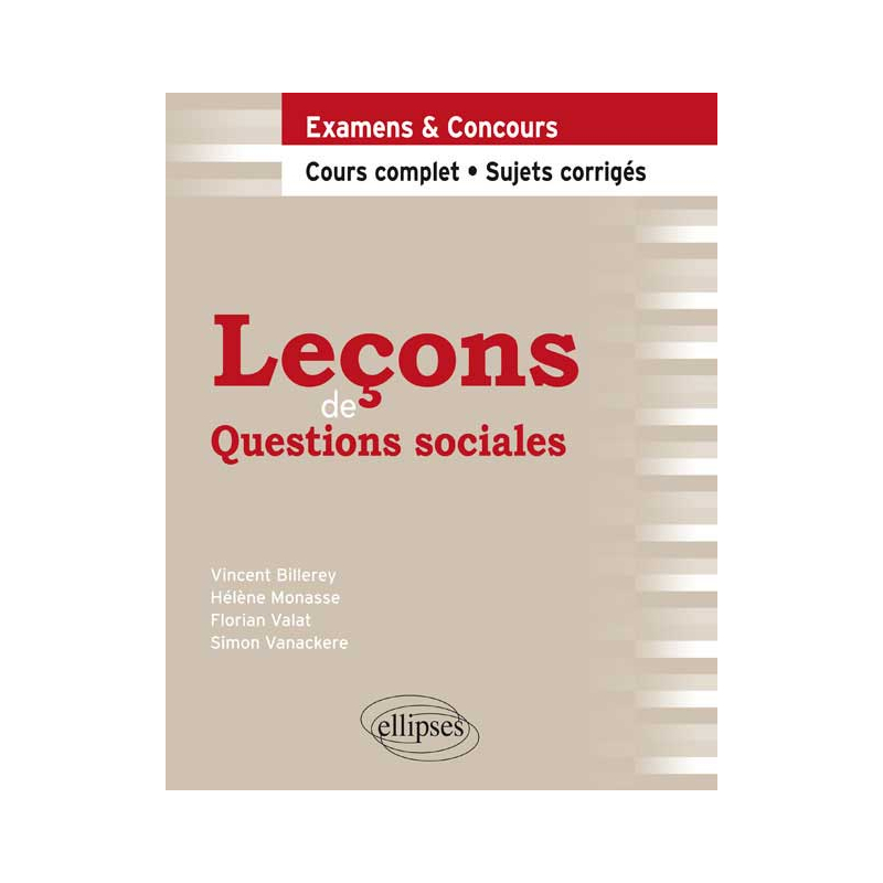 Leçons de Questions sociales