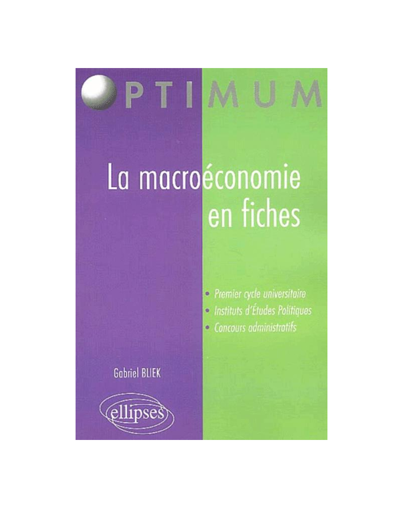 La macroéconomie en fiches