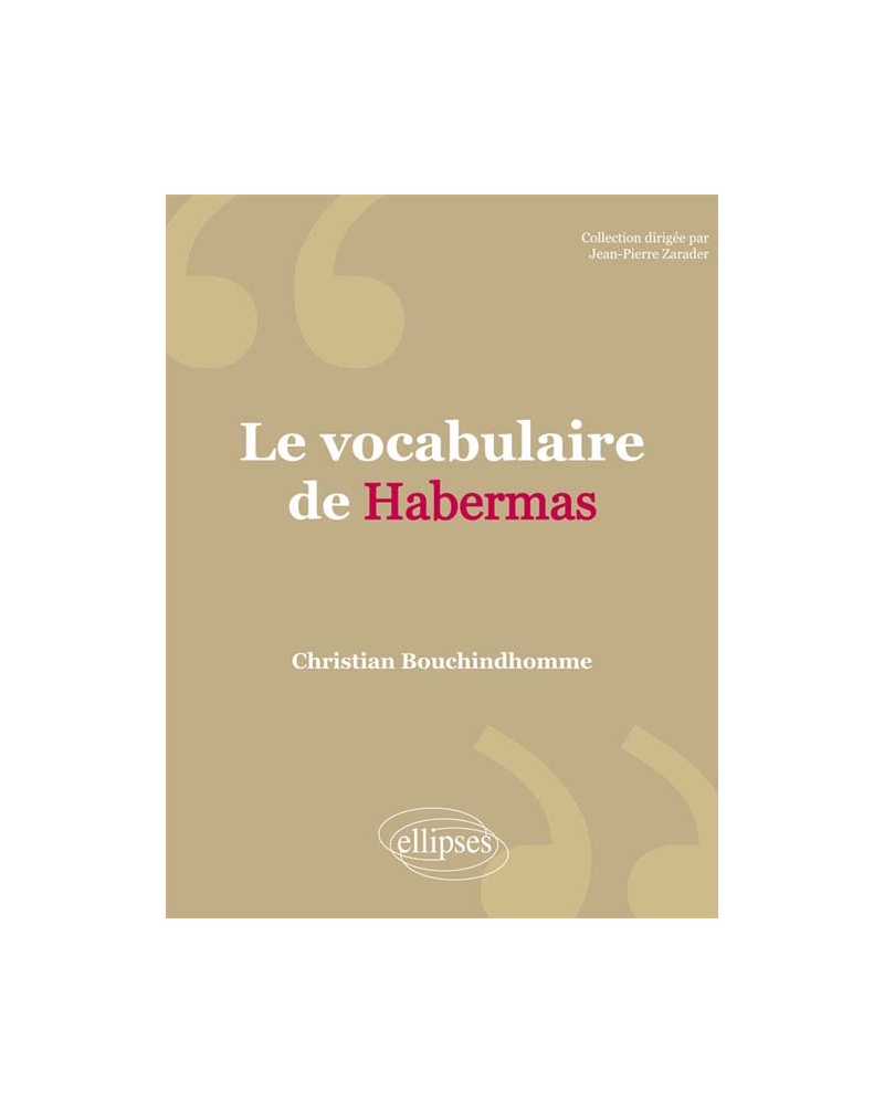 Le vocabulaire de Habermas