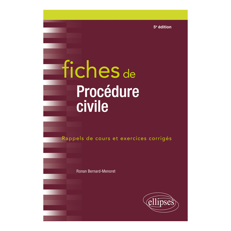 Fiches de procédures civiles - 5e édition