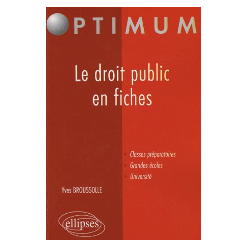 Le droit public en fiches