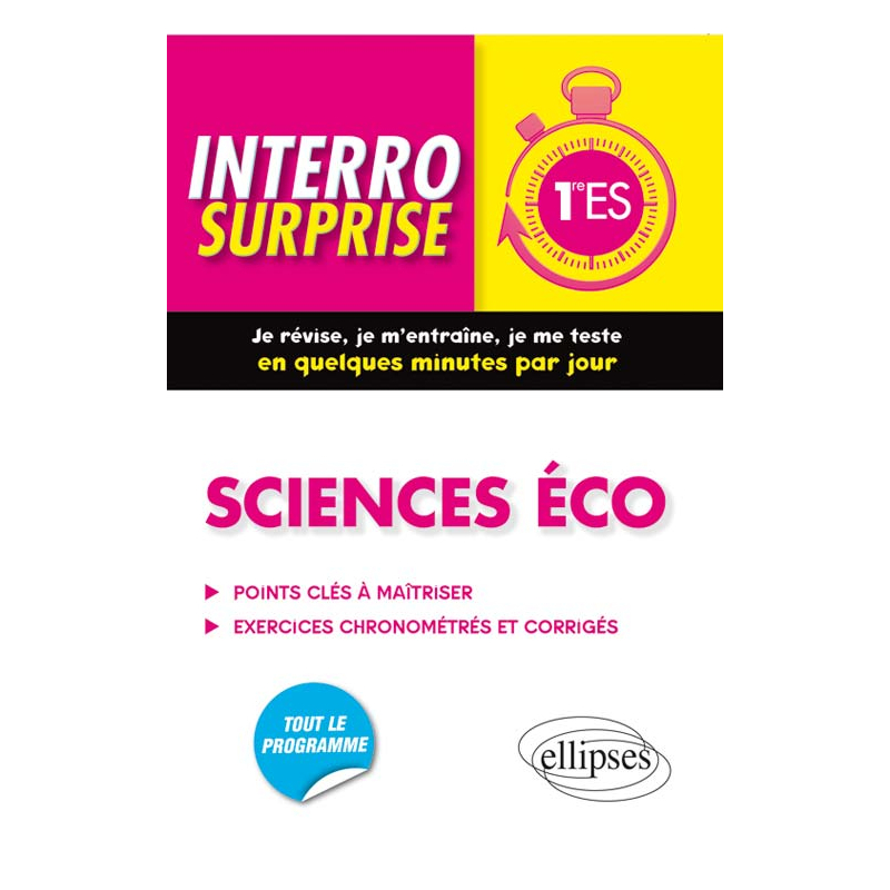 Sciences éco - Première ES
