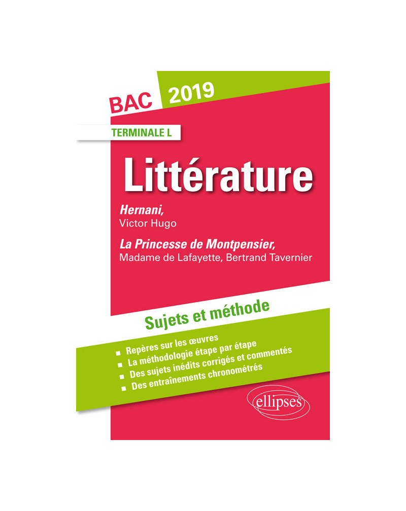 Nouvelle œuvre au programme et XXXXX. Sujets et méthode. BAC L 2019