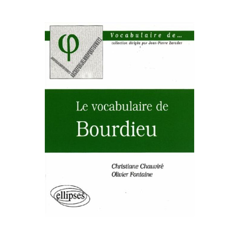 Le vocabulaire de Bourdieu