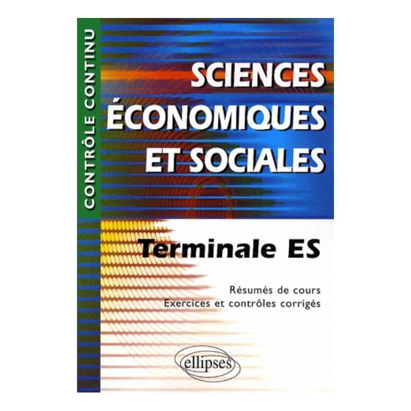 Sciences économiques et sociales - Terminale ES