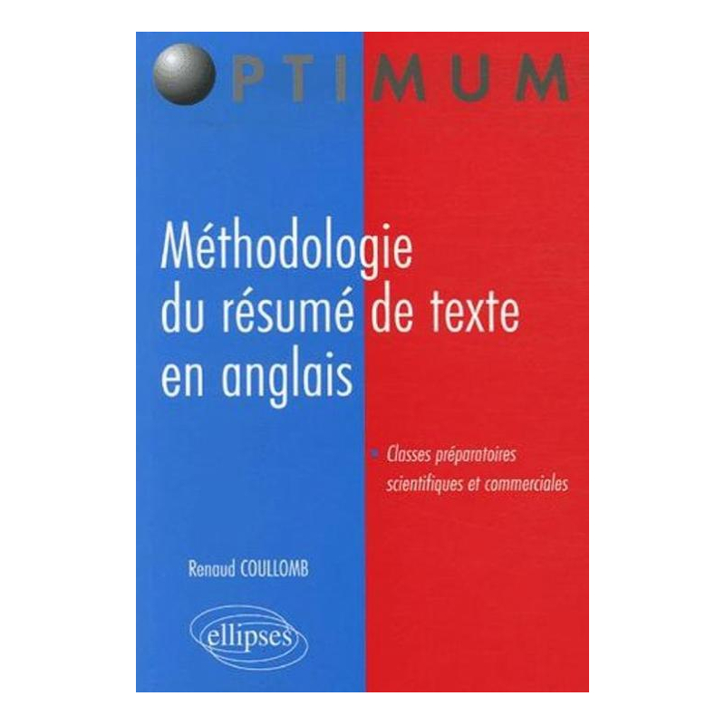 Méthodologie du résumé de texte en anglais