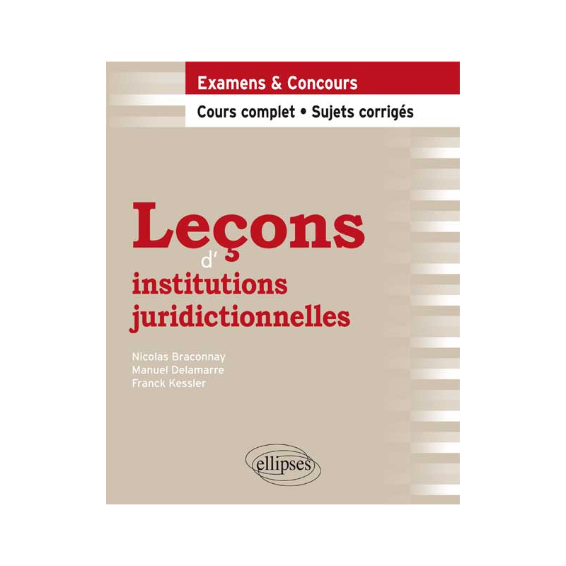 Leçons d’institutions juridictionnelles