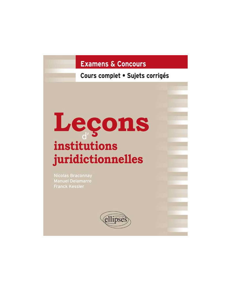 Leçons d’institutions juridictionnelles