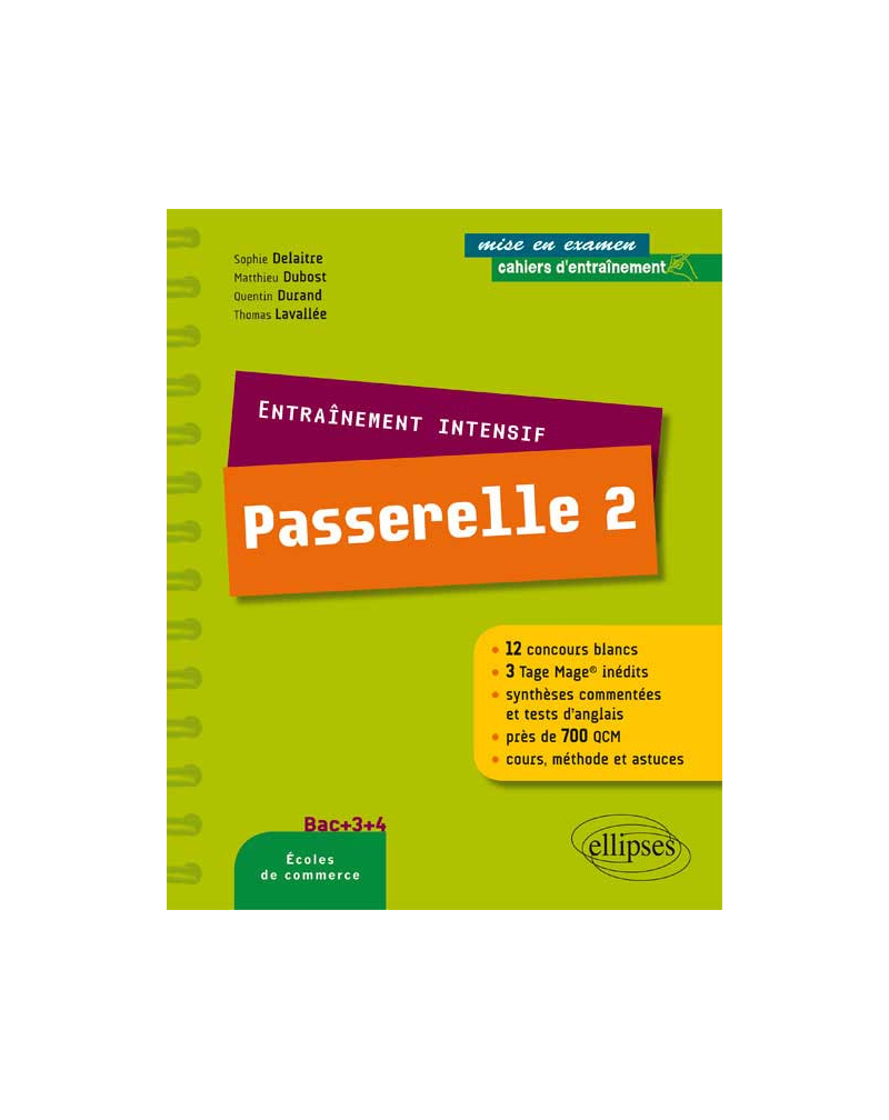 Entraînement intensif au concours Passerelle 2