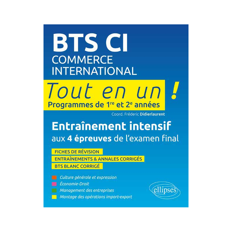 BTS commerce international • Tout en un • 1e et 2e année
