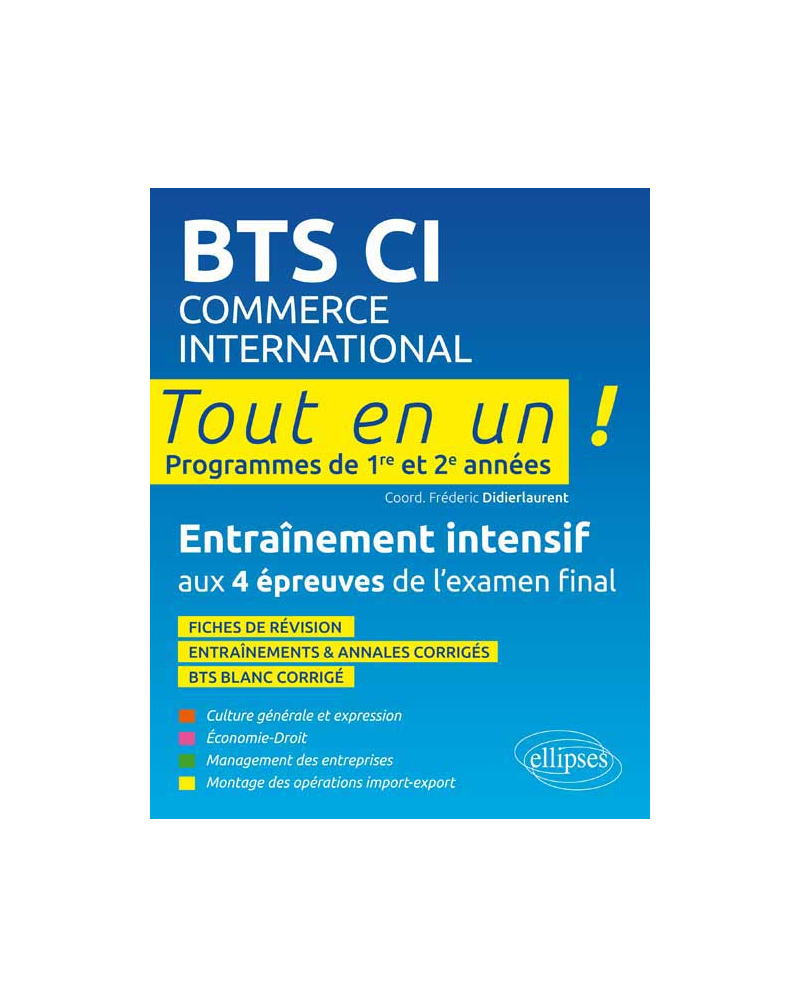 BTS commerce international • Tout en un • 1e et 2e année