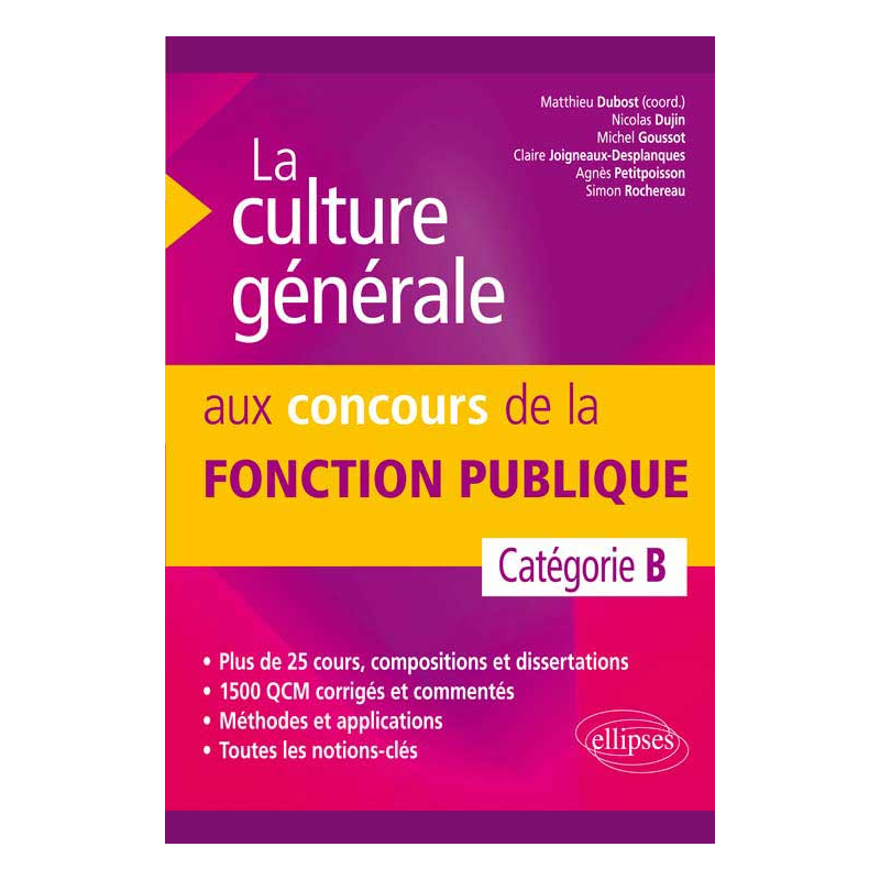 La culture générale aux concours de la fonction publique de catégorie B