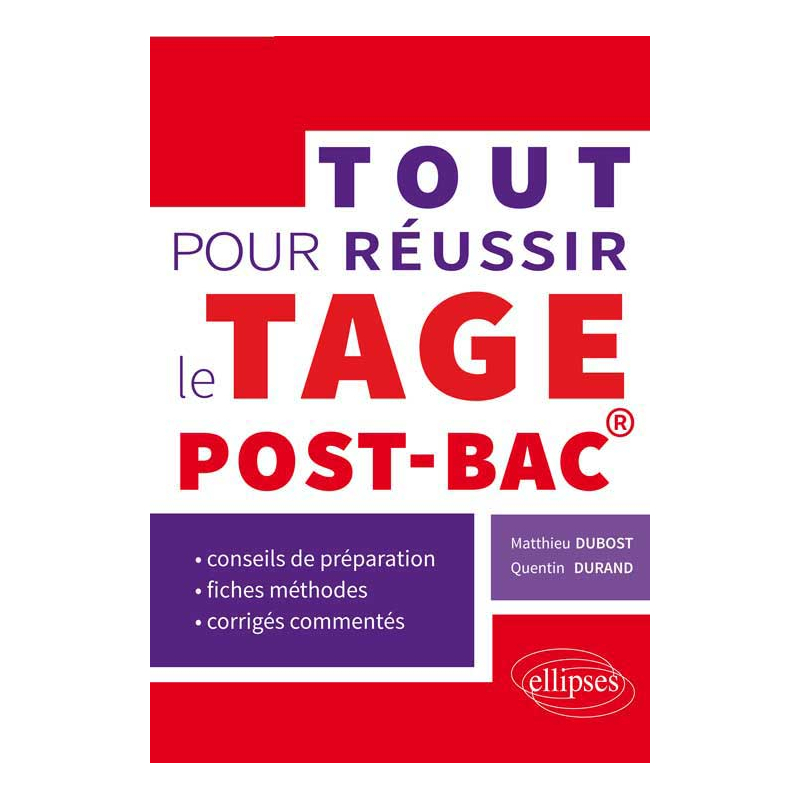 Tout pour réussir le Tage post-bac®