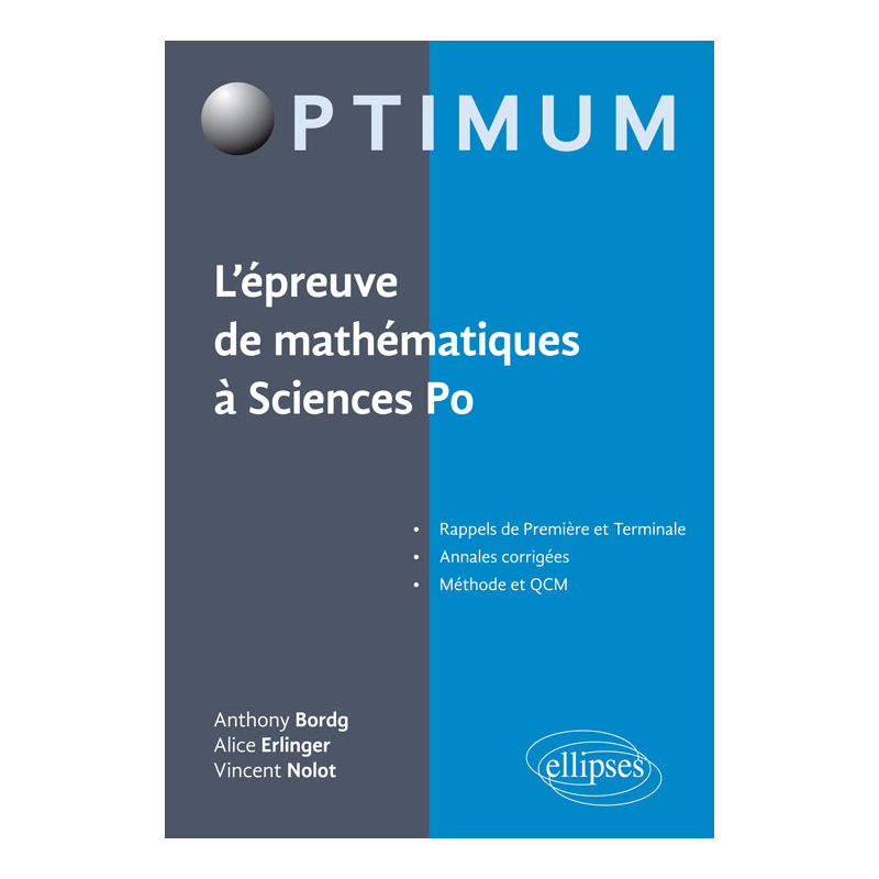L’épreuve de mathématiques à Sciences Po