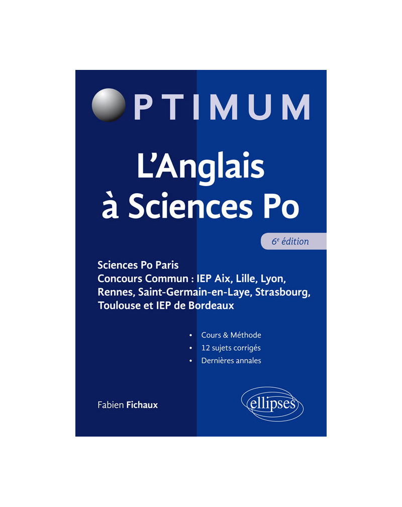 L'Anglais à Sciences Po - 6e édition