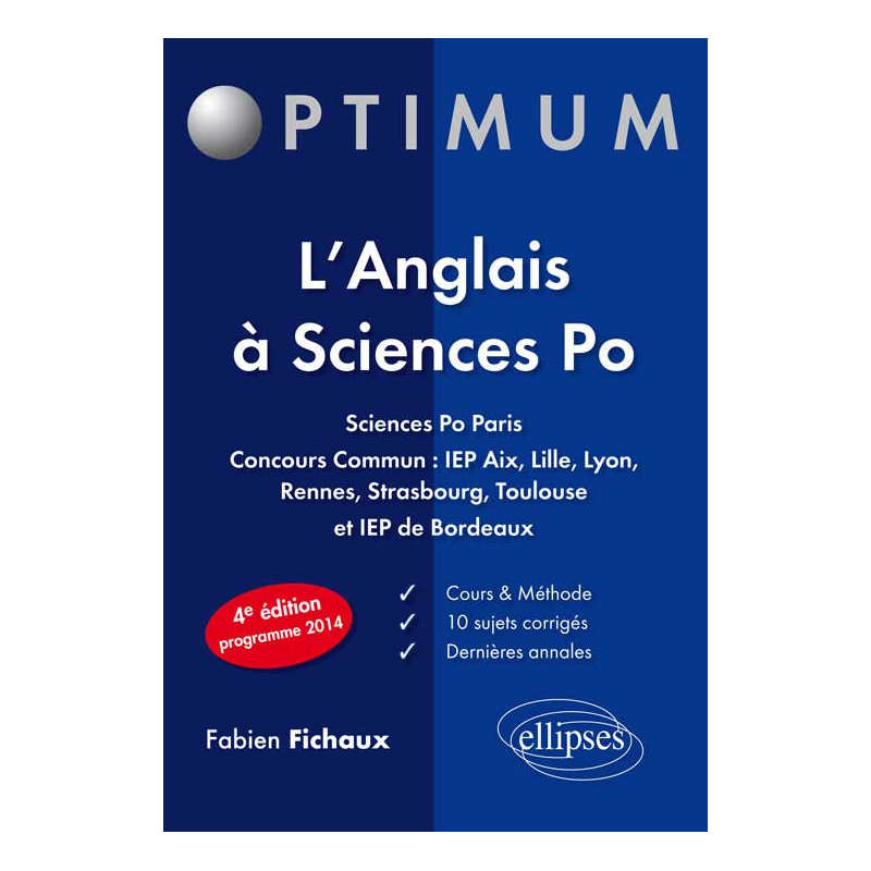 L’anglais à Sciences Po - 4e édition