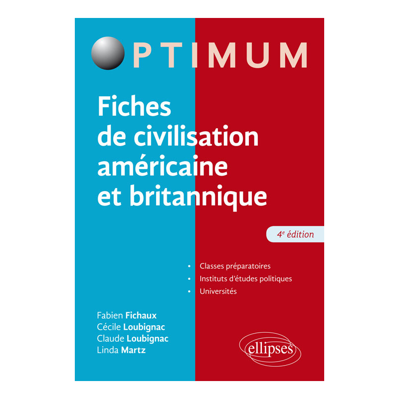 Fiches de civilisation américaine et britannique - 4e édition