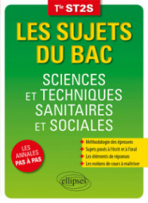 Sciences et techniques sanitaires et sociales - Terminale ST2S