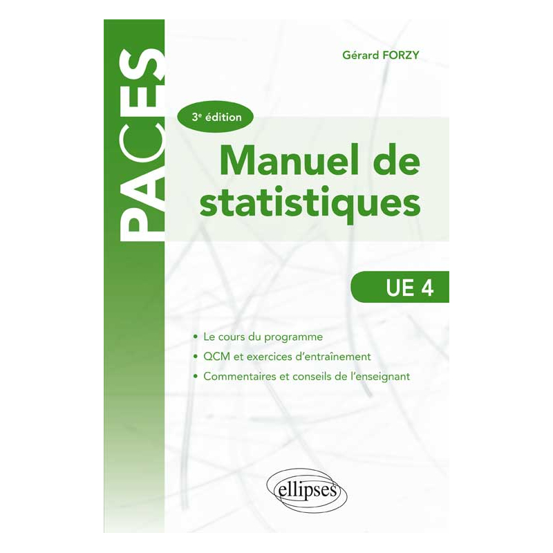 UE4 - Manuel de statistique - 3e éd.