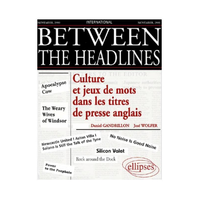 Between the Headlines - Culture et jeux de mots dans les titres de presse anglais