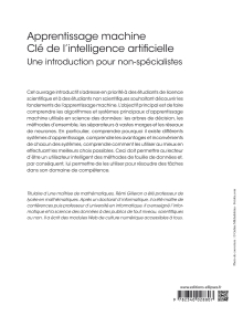 Apprentissage machine - Clé de l'intelligence artificielle - Une introduction pour non-spécialistes