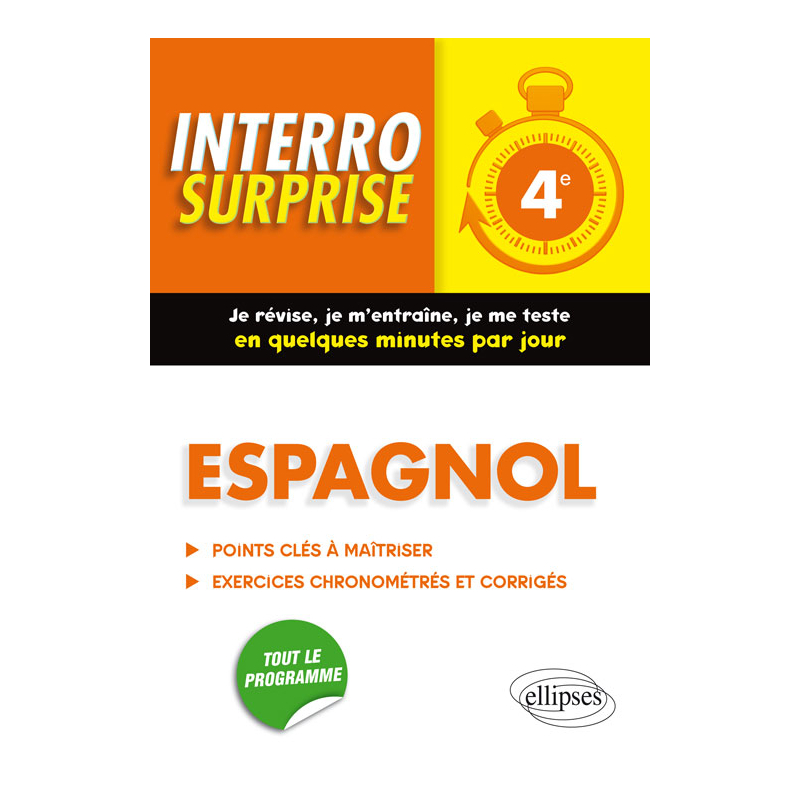 Espagnol interro surprise 4e
