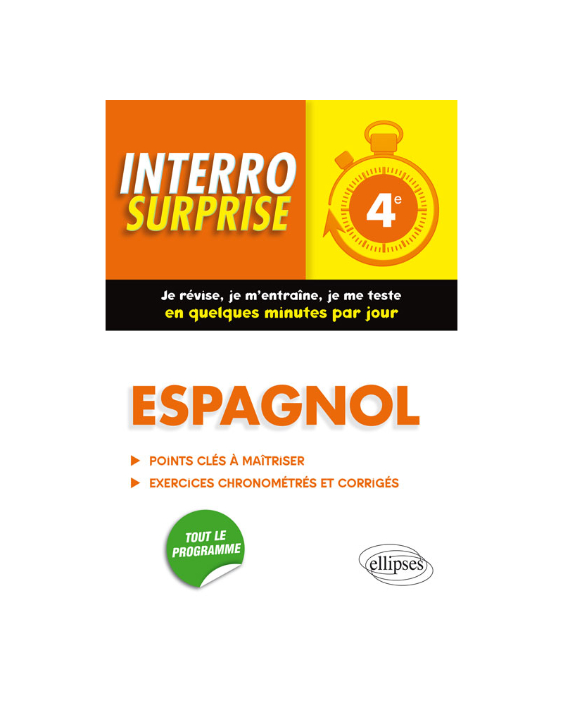 Espagnol interro surprise 4e