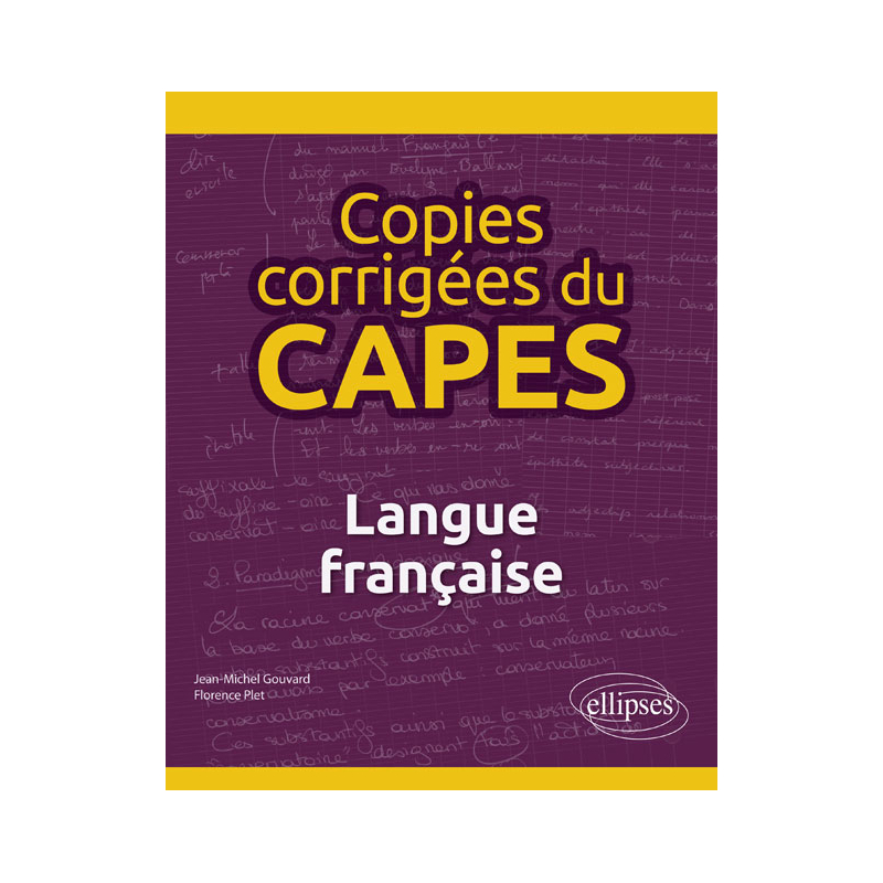 Copies corrigées du CAPES - Langue française