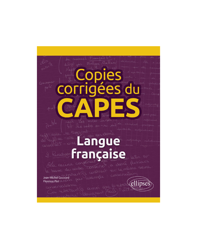 Copies corrigées du CAPES - Langue française