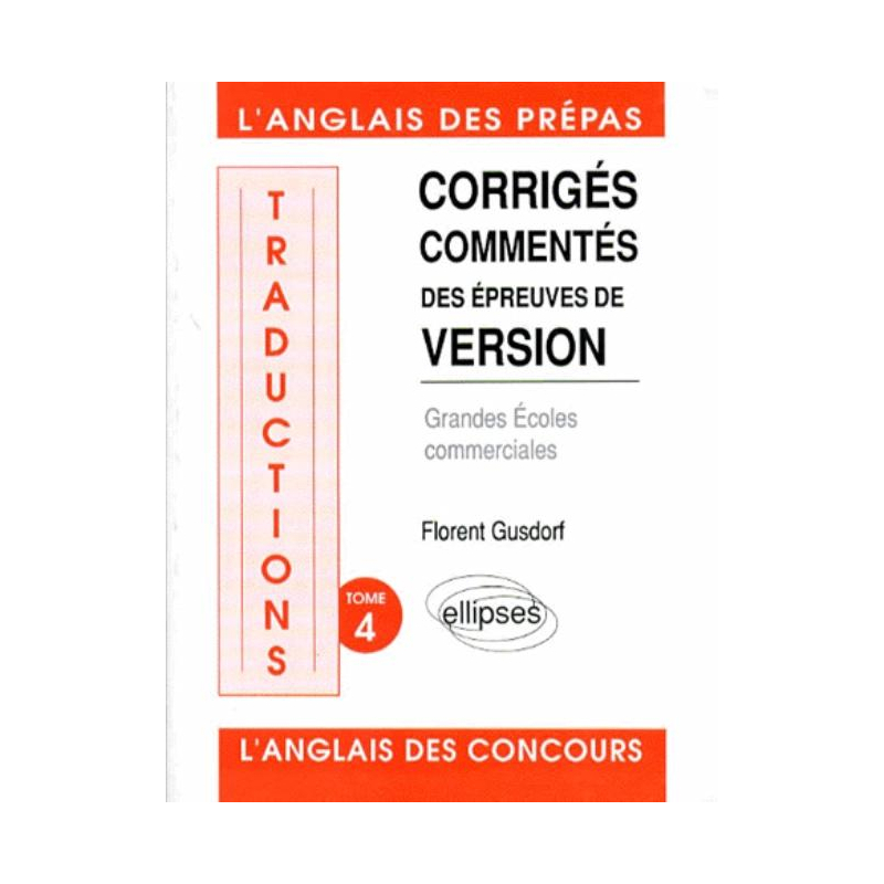 Traductions (version) écoles commerciales tome 4