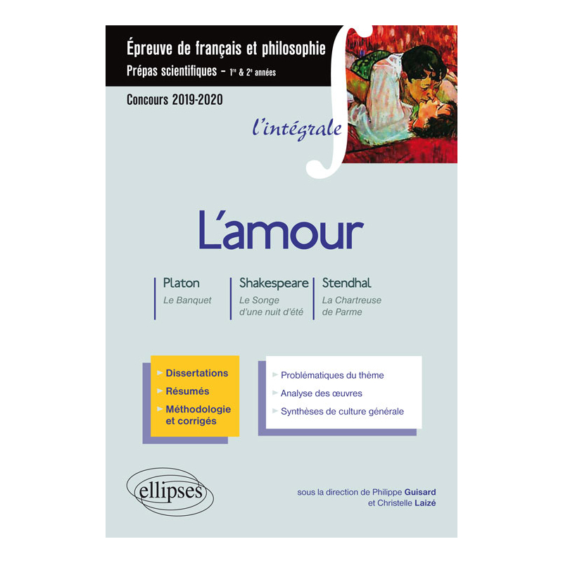 Thème et les trois œuvres. Epreuve de français/philo. Prépas scientifiques 2019-2020