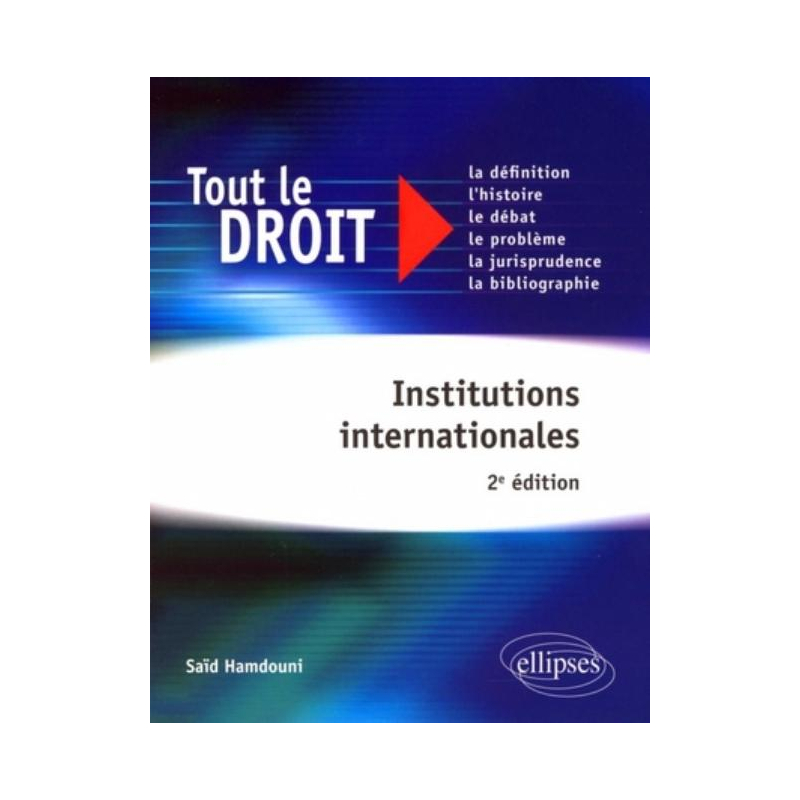 Institutions internationales - 2e édition