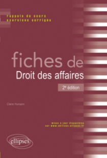 Fiches de Droit des affaires - 2e édition