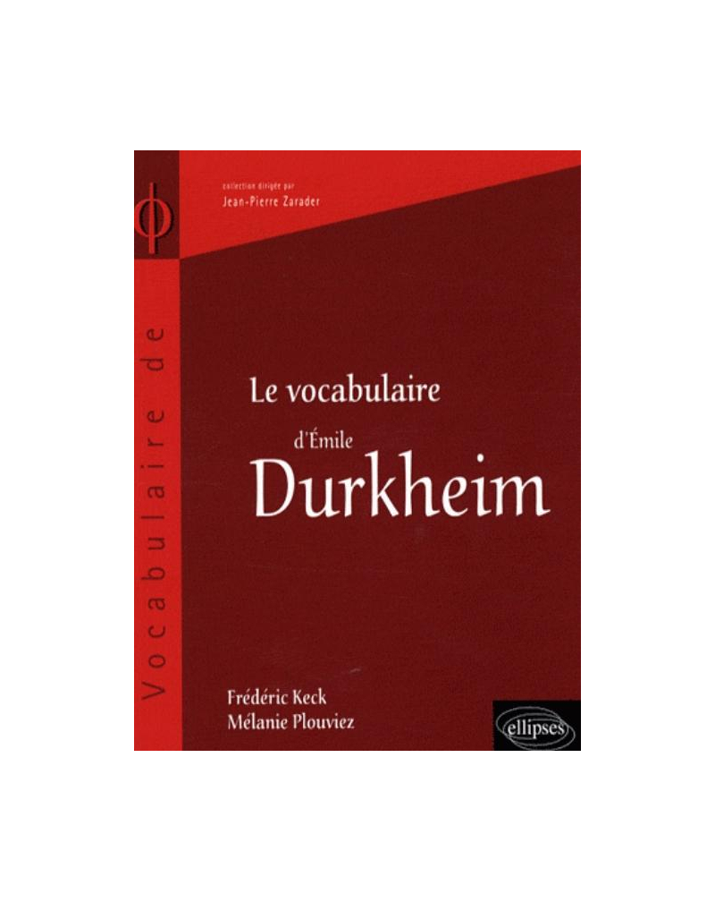 Le vocabulaire de Emile Durkheim