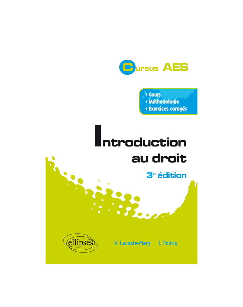 Introduction au droit - 3e édition