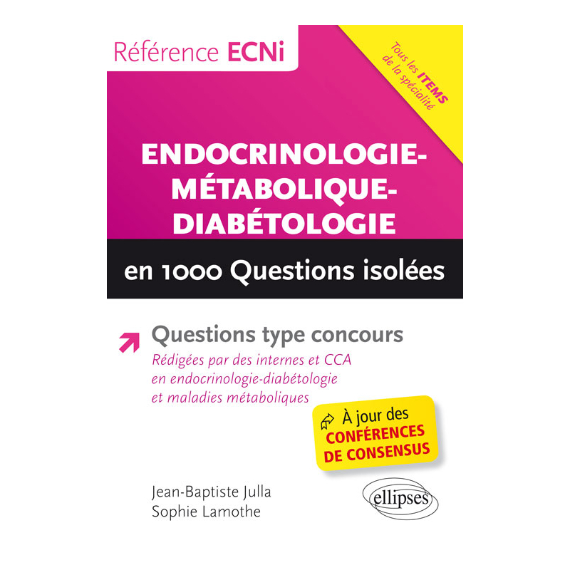 Endocrinologie-métabolique-diabétologie en 1000 questions isolées