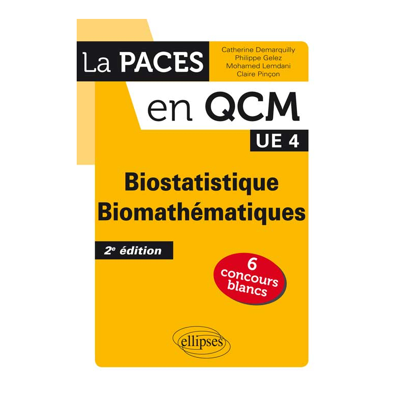 UE4 - Biostatistique - Biomathématiques - 2e édition