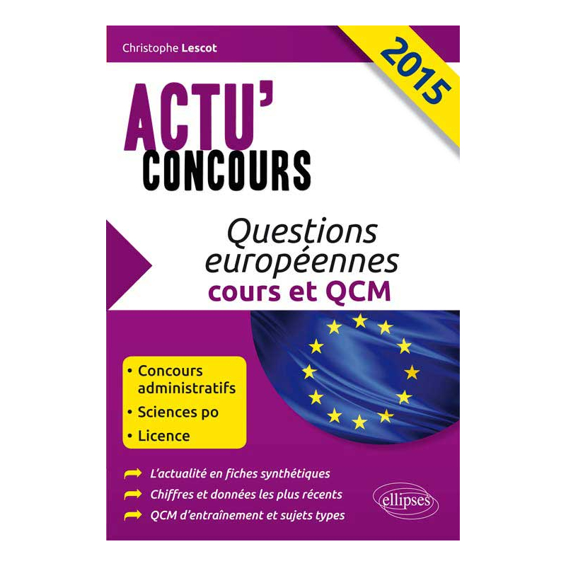 Questions européennes 2015 (cours et QCM)